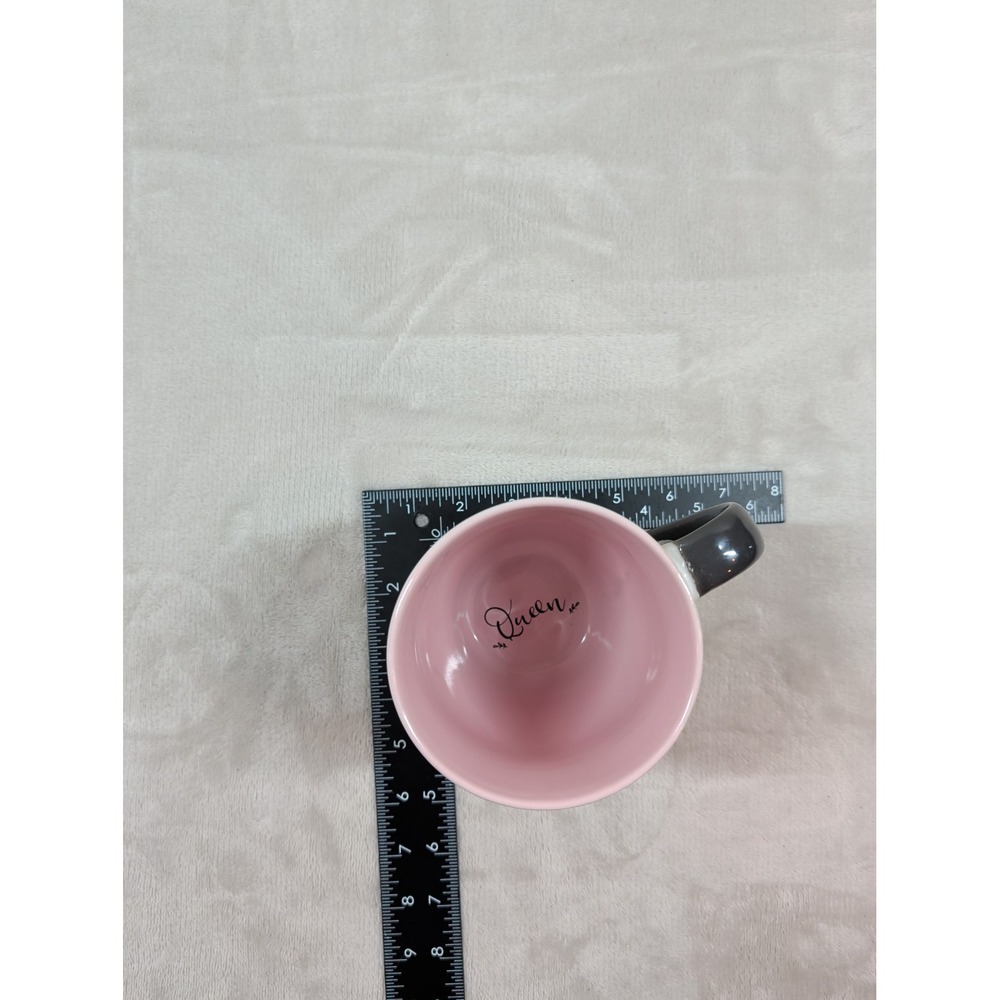 Cat To Be Kitten Me Right Meow Coffee Mug Pink Interior Queen Graphic White Blk - Picture 6 of 7